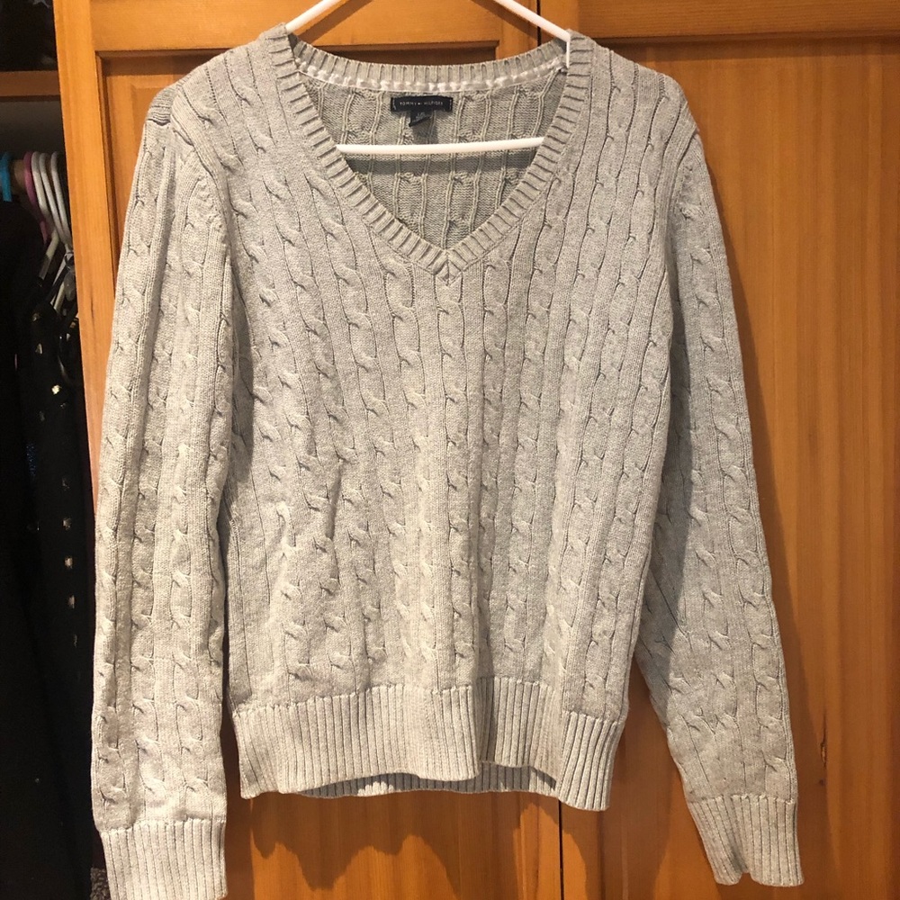 Tommy Hilfiger knit V neck sweater.